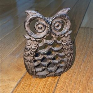 Vintage Cast Iron Owl 🦉 Door Stop